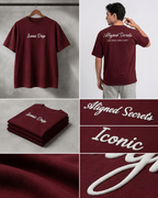 Oversized Cotton T-Shirt  Front & Back Printed - Iconic Drip