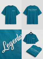 Oversized Cotton T-Shirt Front & Back Printed - Legendary
