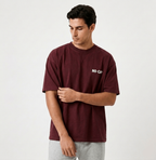 Oversized Cotton T-Shirt Front & Back Printed - No Cap