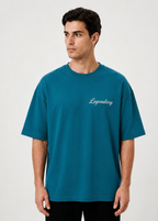 Oversized Cotton T-Shirt Front & Back Printed - Legendary
