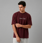 Oversized Cotton T-Shirt  Front & Back Printed - Iconic Drip