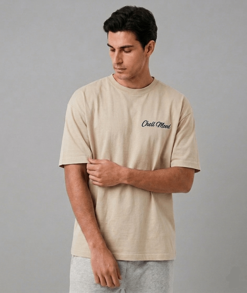 Oversized Cotton T-Shirt  Front & Back Printed