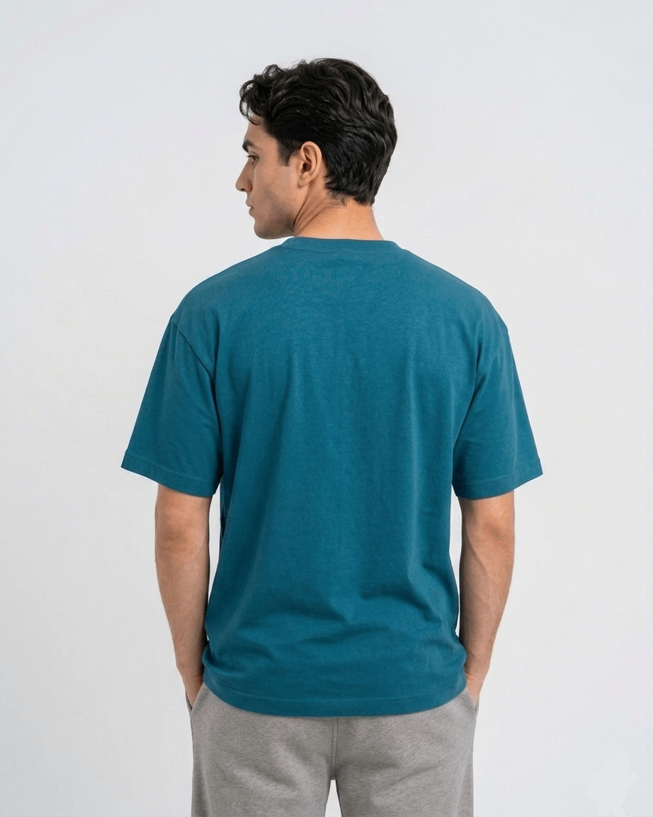 Oversized Cotton T-Shirt Front Printed - Rizz